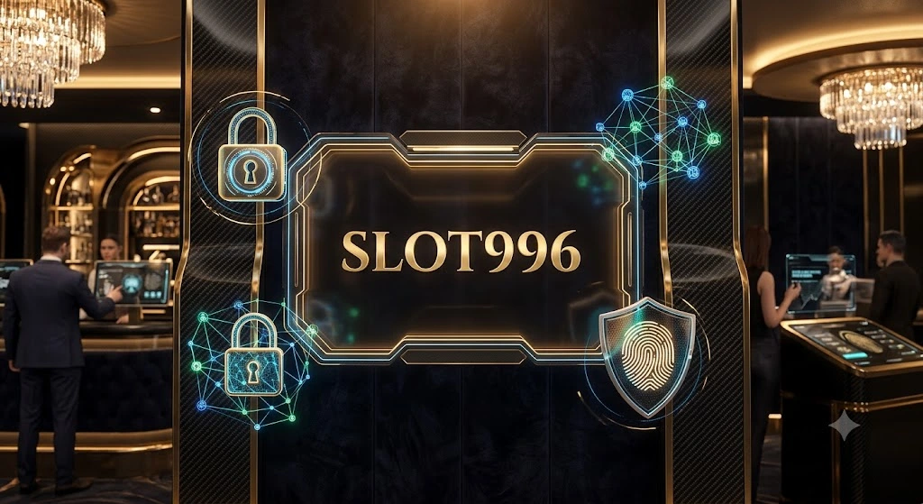 หน้าจอแสดงวิธีเข้าใช้งาน SLOT996 อย่างปลอดภัย พร้อมระบบสแกนความปลอดภัยและเข้ารหัสข้อมูลระดับองค์กร