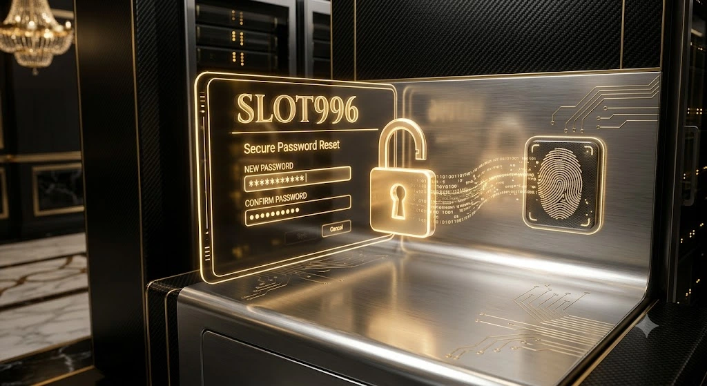 หน้าจออินเทอร์เฟซแสดงวิธีเปลี่ยนรหัสผ่านบัญชี SLOT996 ที่ผสานเทคโนโลยีรักษาความปลอดภัยไซเบอร์ขั้นสูง