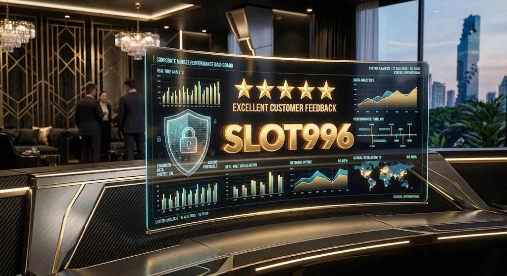 แดชบอร์ดวิเคราะห์ประสิทธิภาพและรีวิว SLOT996 ล่าสุด แสดงความเสถียรของระบบและมาตรฐานความปลอดภัยทางการเงิน
