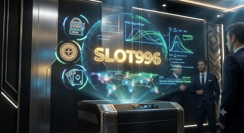 แดชบอร์ดแสดงข้อมูลสถาปัตยกรรมระบบว่า SLOT996 คืออะไร พร้อมโครงสร้างแพลตฟอร์ม iGaming ที่ปลอดภัย
